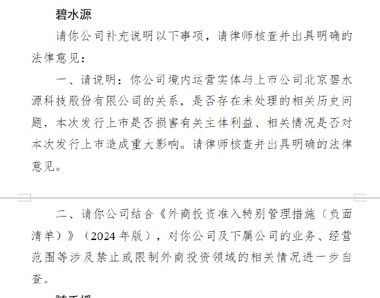 专业配资官网 碧水源智慧赴纳斯达克上市收到证监会反馈意见：需说明与A股创业板公司碧水源之间的关系